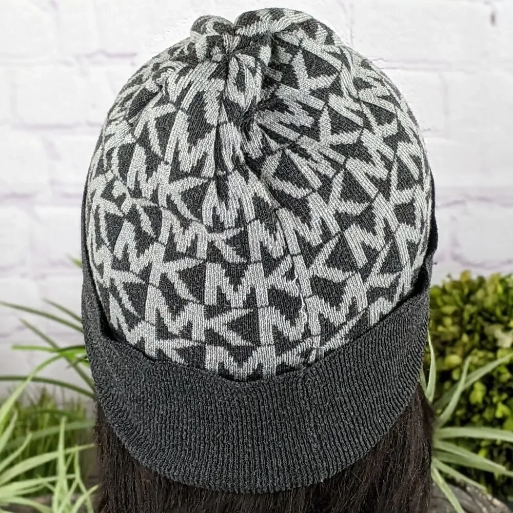 Michael Kors MK Signature Knitted Beanie Hat